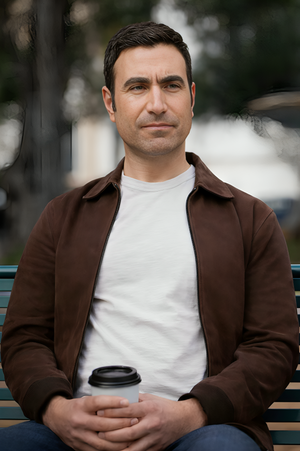 Louis Wilson Shrinking S03 Brown Shacket - Image 1